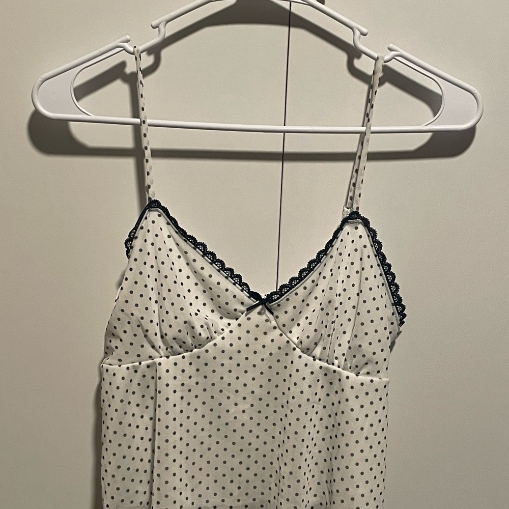 Source Unknown Polka Dot Camisole - Black and White